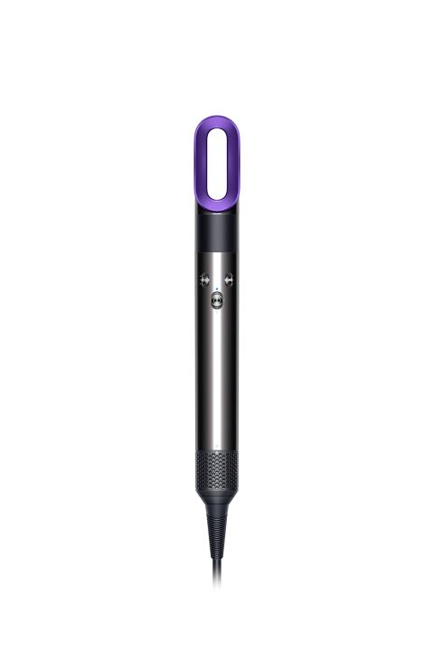 Dyson Airwrap™ styler in nickel and red with Dyson-designed red presentation case