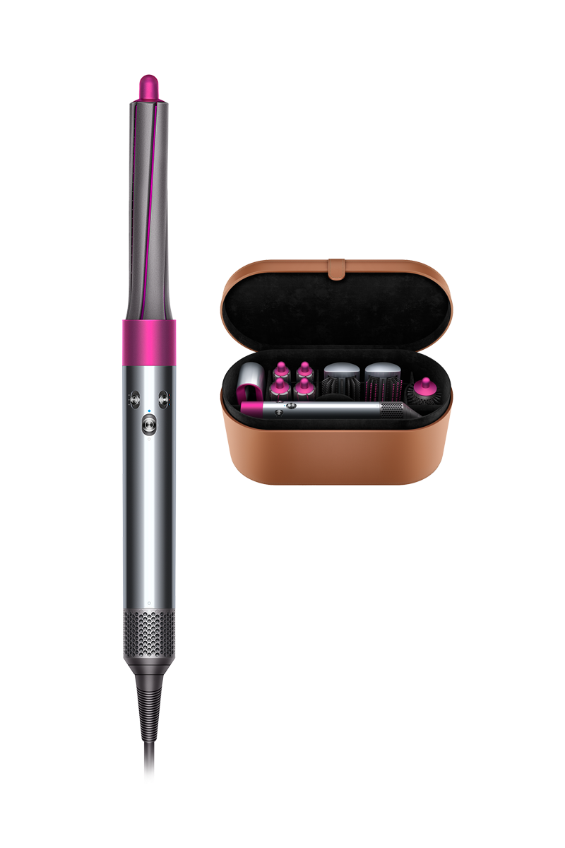 dyson airwrap styler complete long nickel fuchsia
