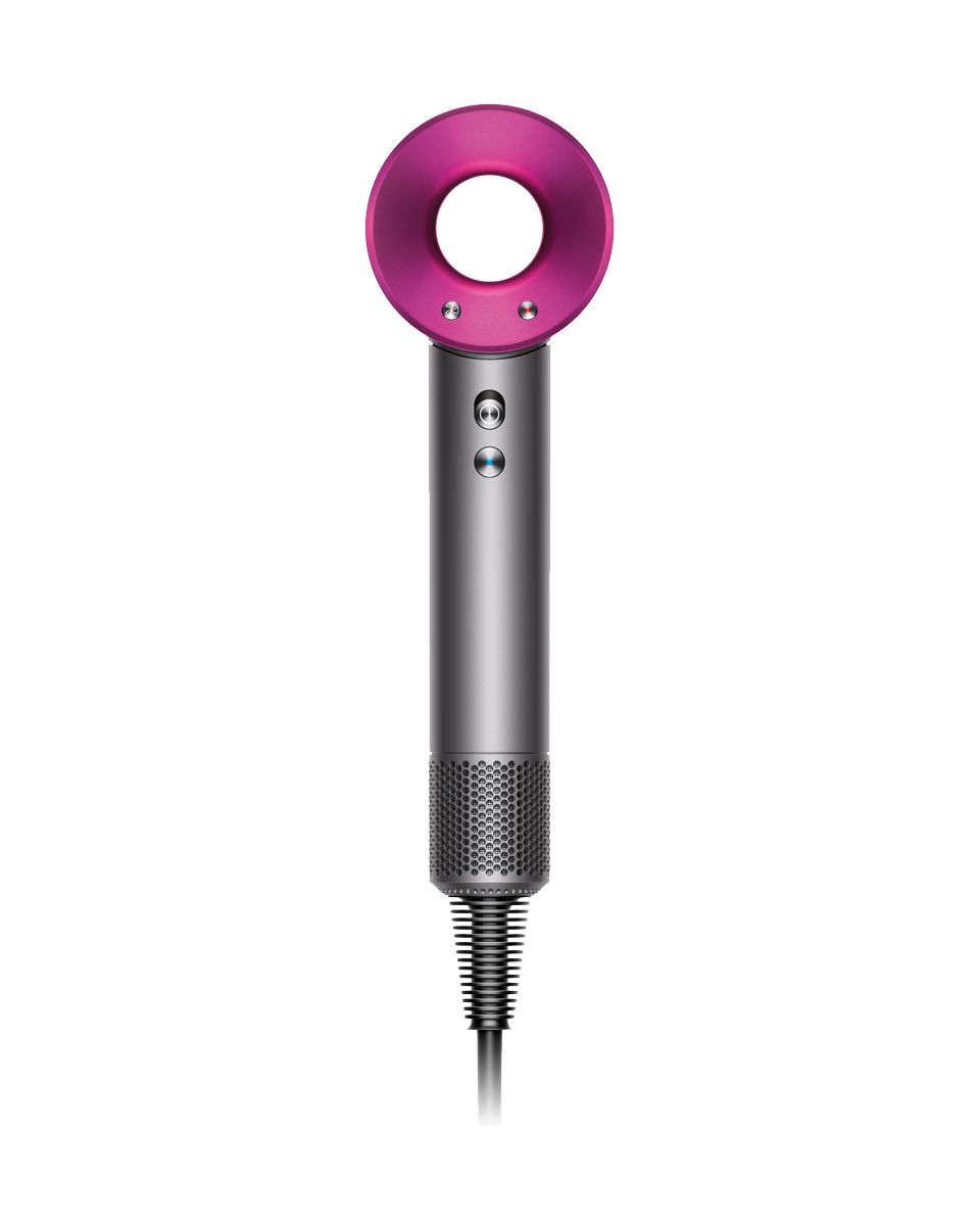 Vue de face et de profil du sèche-cheveux Dyson Supersonic
