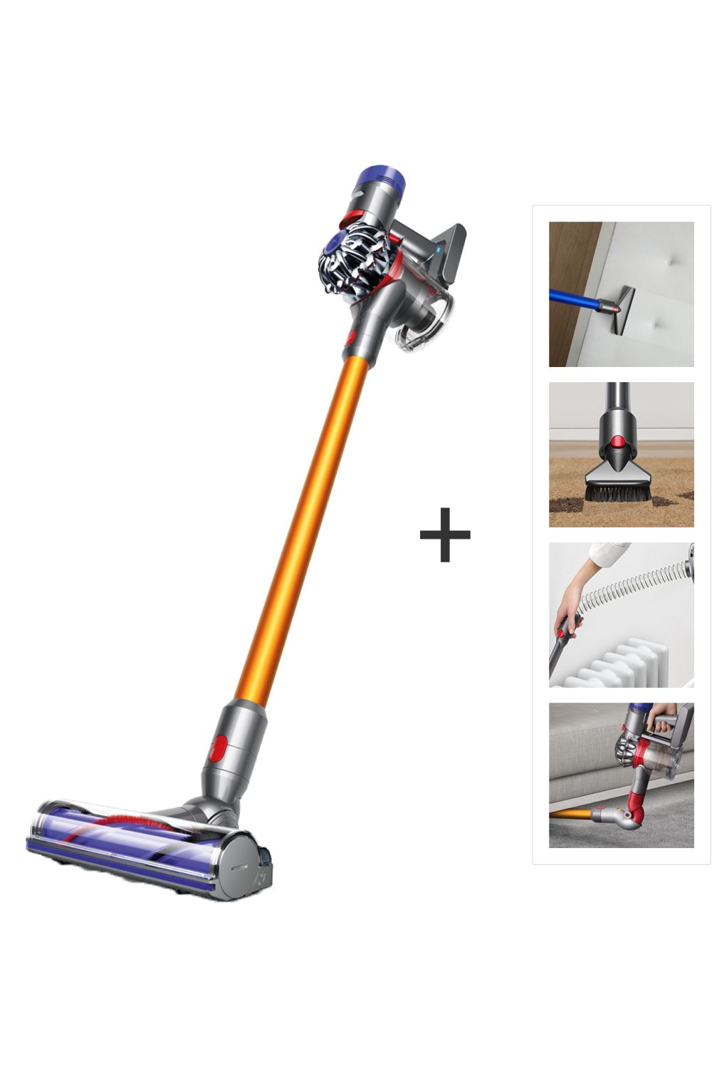 Dyson V8 Absolute + kabelloser Staubsauger Nickel/Gelb