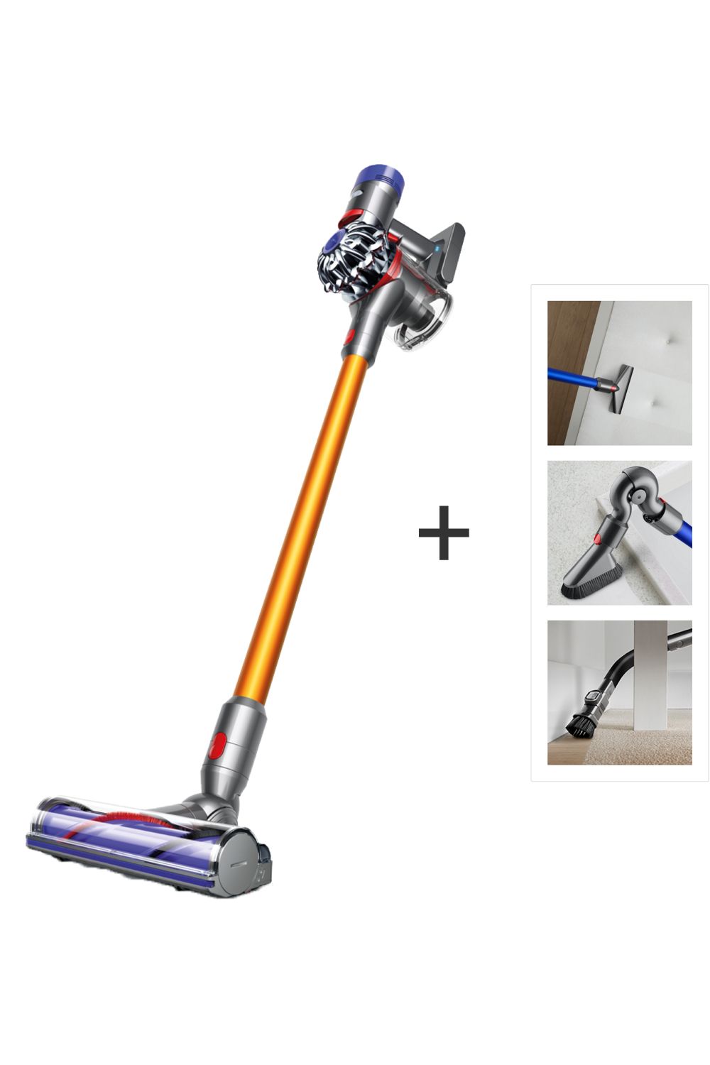 Dyson V8 Absolute + kabelloser Staubsauger Nickel/Gelb
