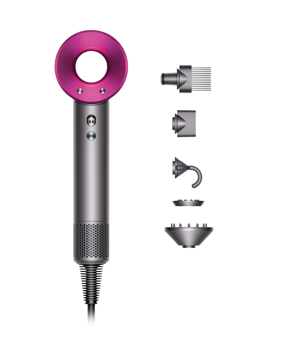 Dyson Supersonic™ hair dryer in Iron/Fuchsia – Dyson