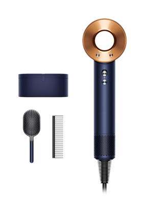 Dyson Supersonic™  (Nachtblau/Kupfer) Haartrockner in Vorderansicht