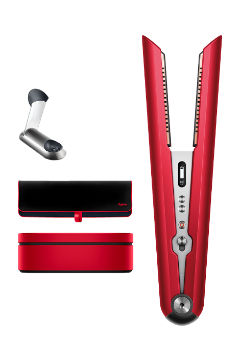 美品 Dyson スペシャルエディション Carrale ヘアアイロン HS03 Dyson Corrale™ レッド/ブライトニッケル 収納ボックス付き