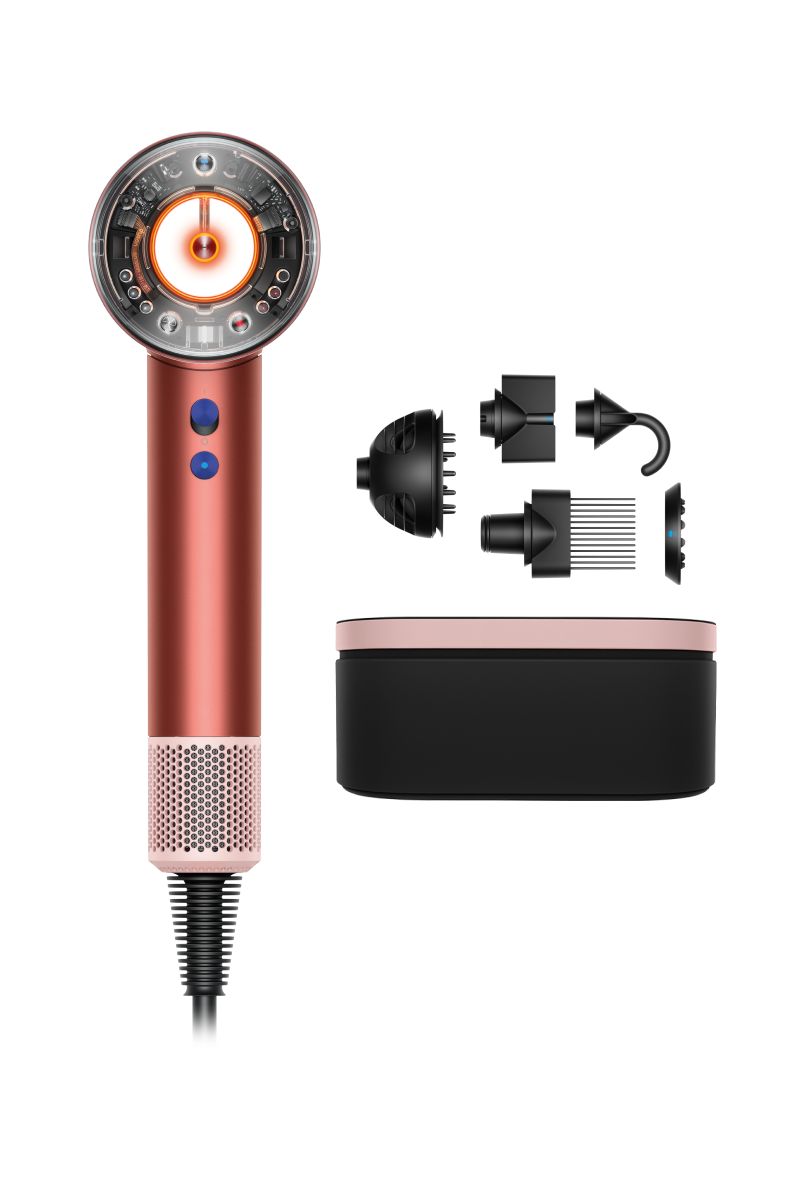 Holiday Dyson Airwrap™ multi-styler and dryer Complete Long Diffuse  (Strawberry Bronze/Blush Pink)