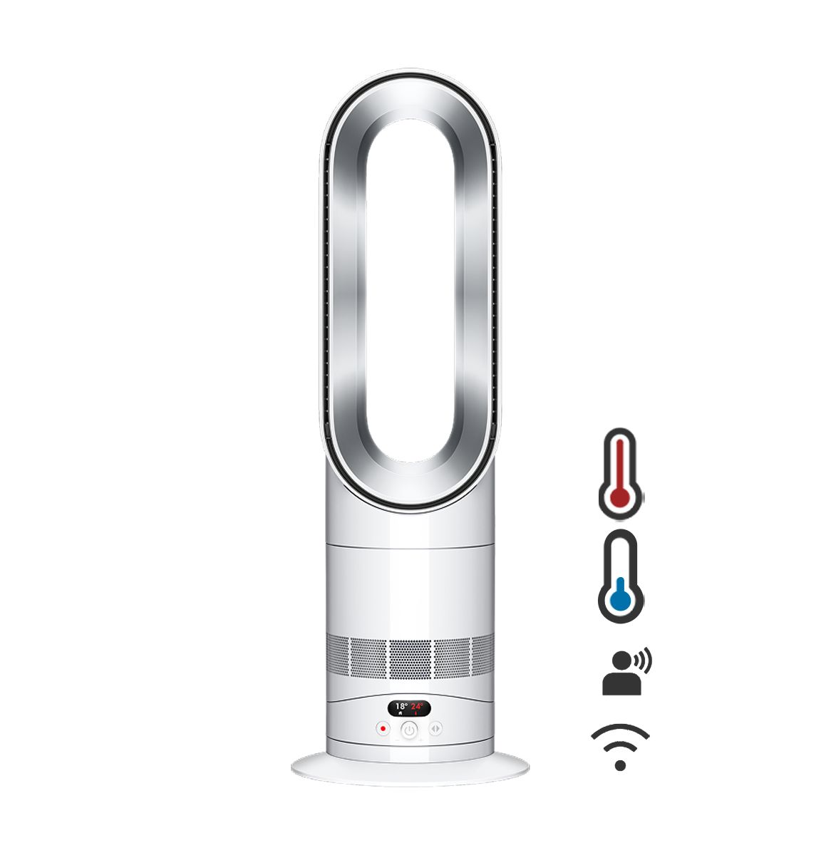 Dyson Hot+Cool HF1 Rapid React Fan (White/Silver or Black/Blueberry)