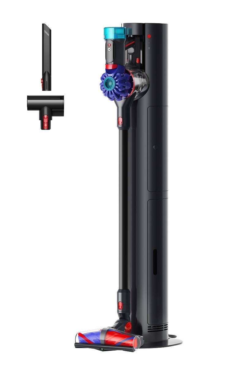 Dyson V10 Konical + Auto-empty Dok logo.