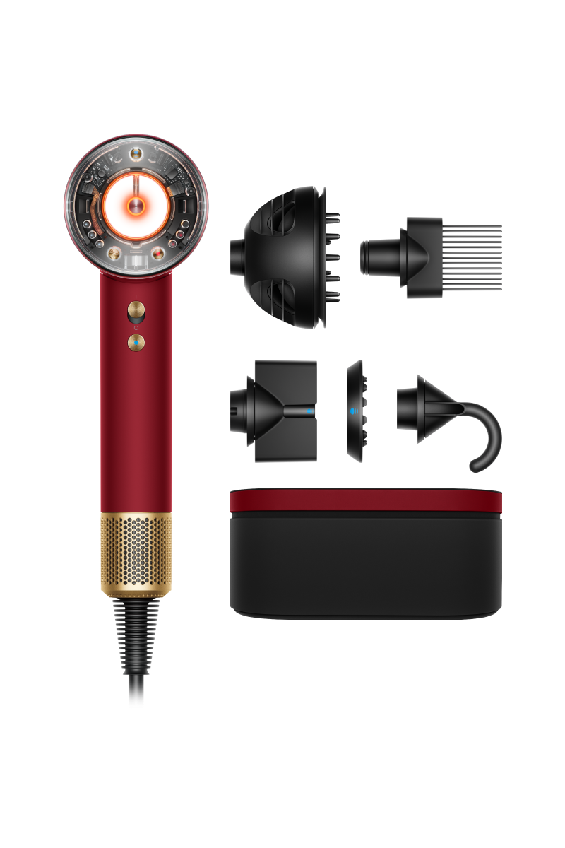 Dyson Supersonic Nural™ sušič vlasov (Red Velvet / Gold)