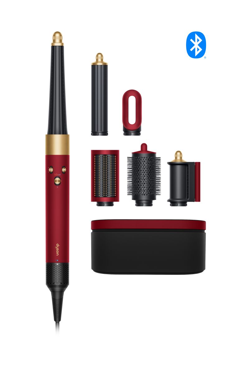 Dyson Airwrap i.d.™ multistyler en föhn Straight+Wavy (Red Velvet/Goud)