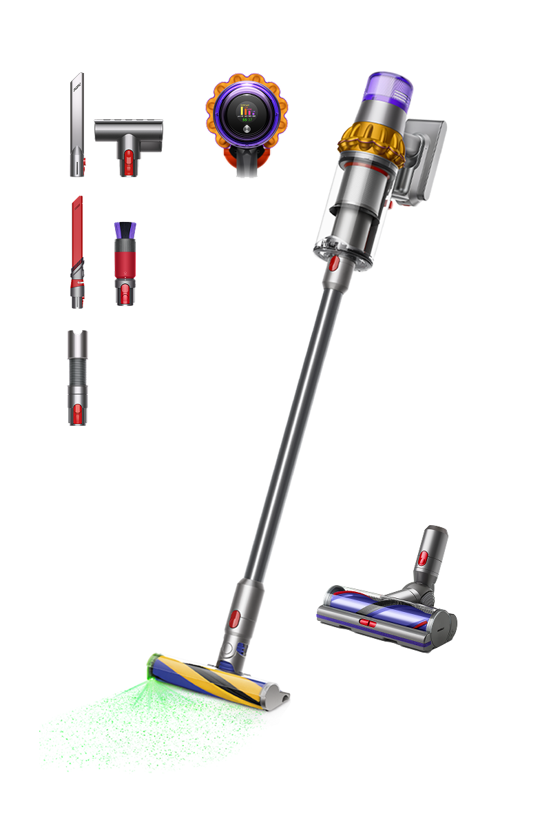 Dyson V15 Detect™ Absolute draadloze stofzuiger + Detailreinigingsset 