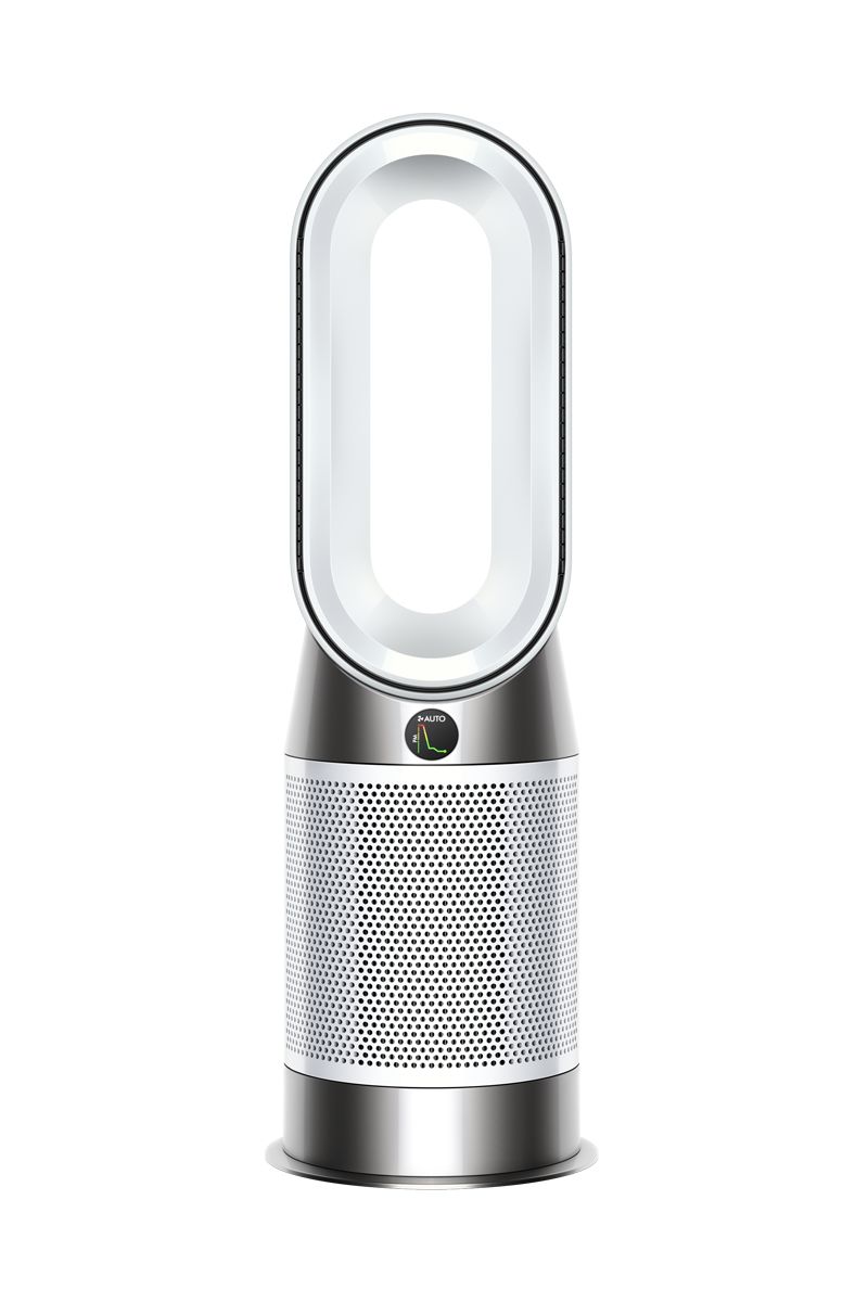 Dyson Hot+Cool AM09 Tower Bladeless Fan Heater - White/Silver (Renewed)