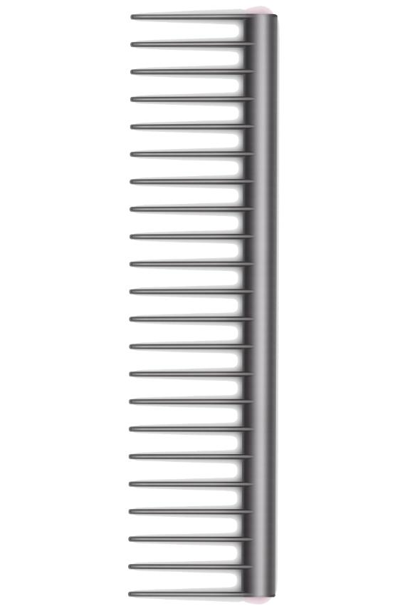 Dyson-designed Detangling comb (Fuchsia/Iron)