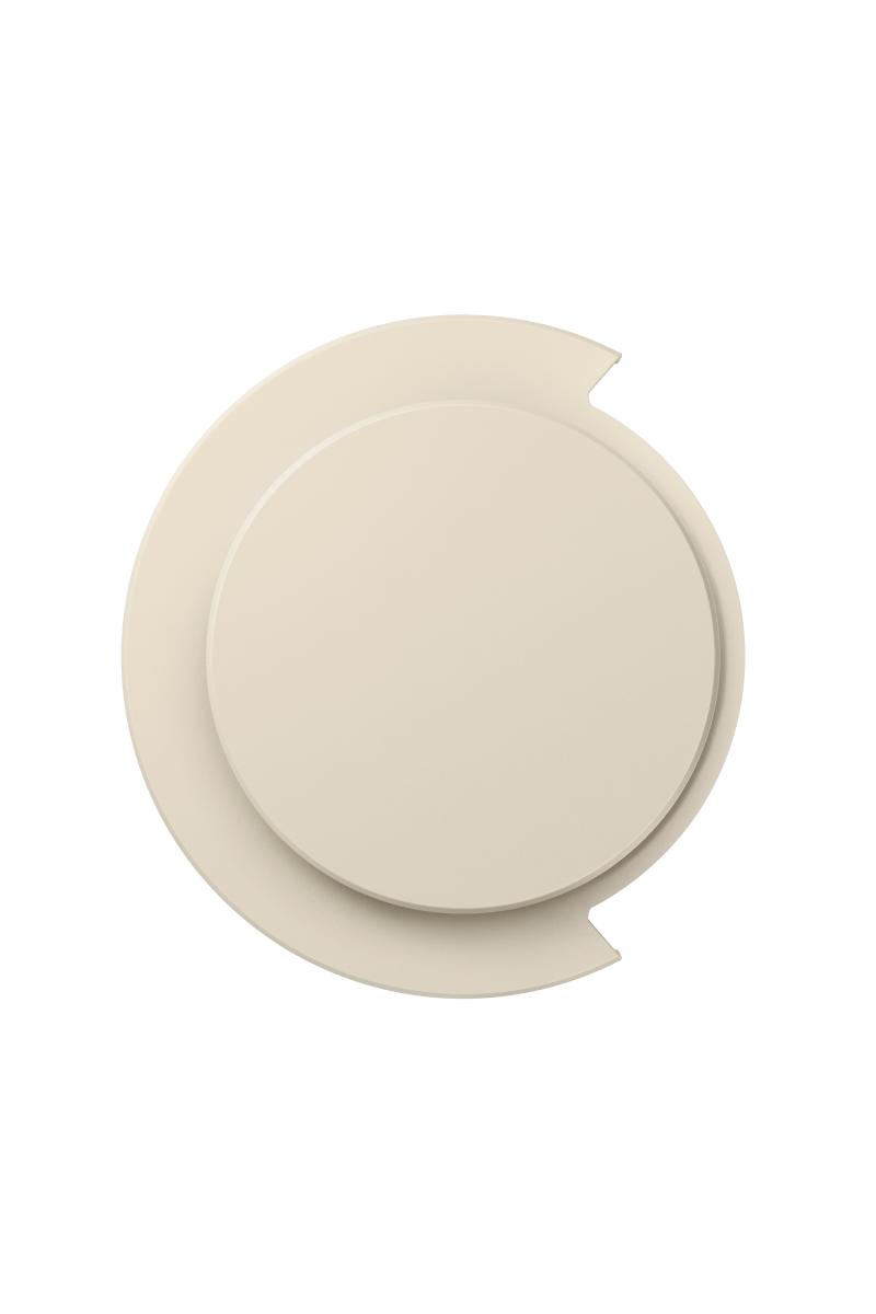 Dyson OnTrac outer caps in Ceramic Ceramic Chalk.