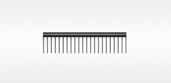 Dyson-designed Detangling comb (Black/Rose)