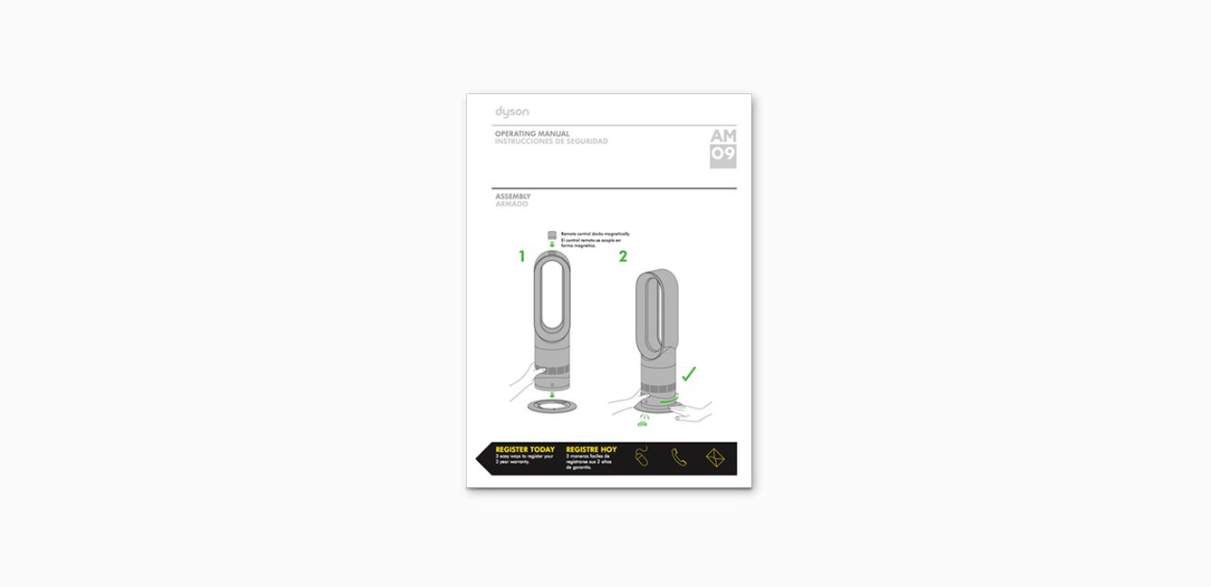 Dyson AM09 fan heater parts Dyson