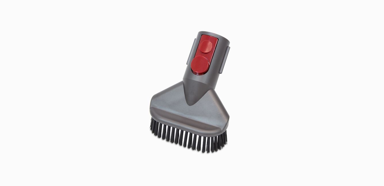 Quick-release stubborn dirt brush