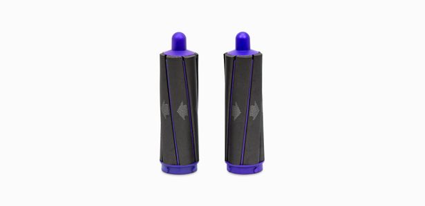Embouts pour boucler de 40 mm (noir/violet)