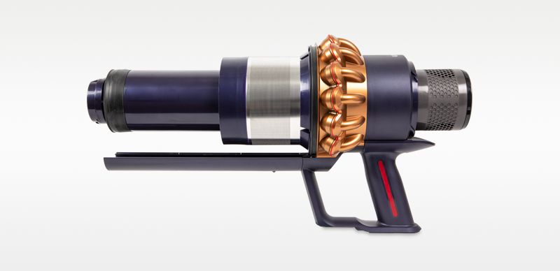 Main body and cyclone (blue/copper)