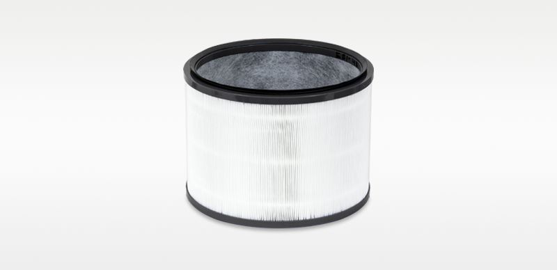 Dyson 360° HEPA-13-Filter mit Glasfasern und Aktivkohle