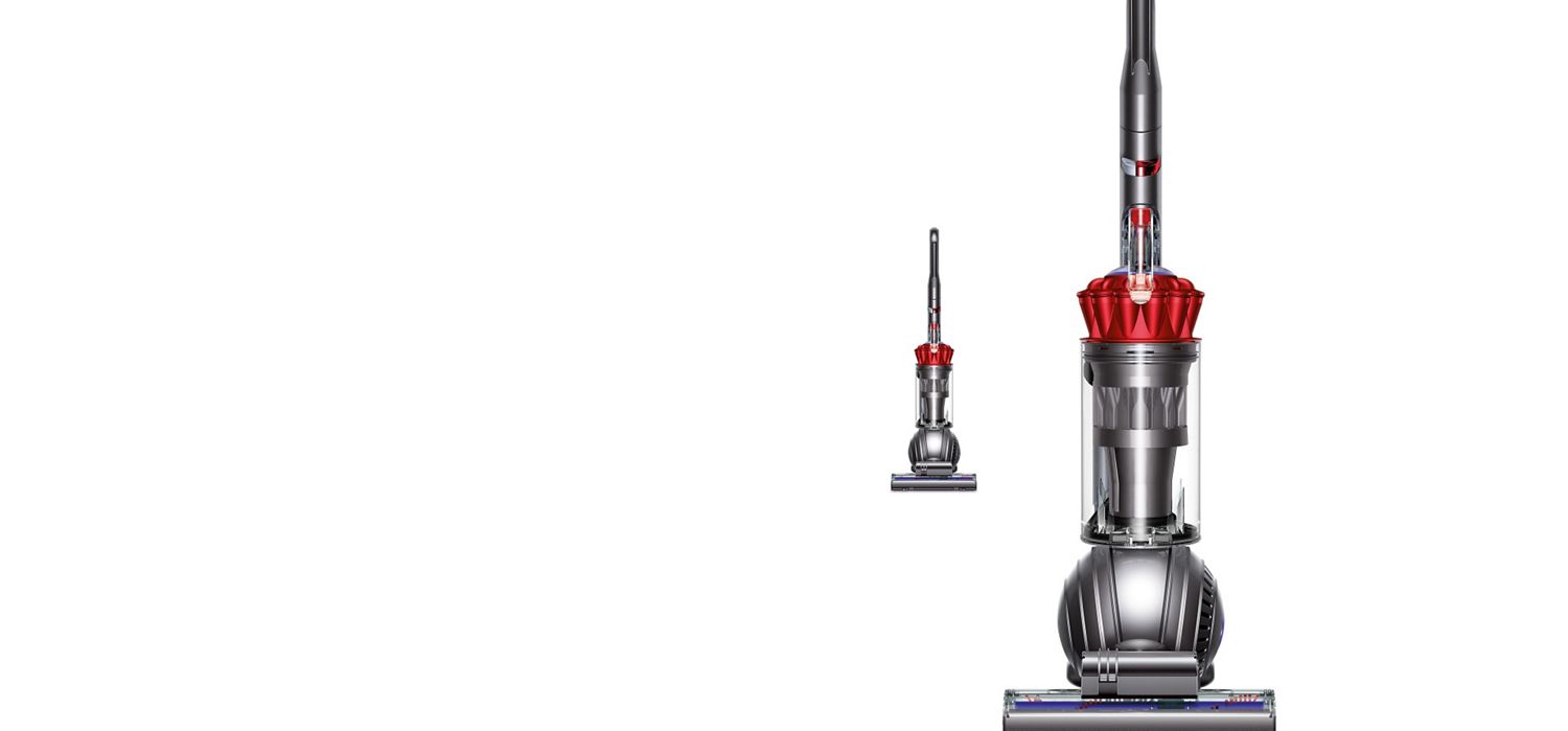 red dyson ball vacuum