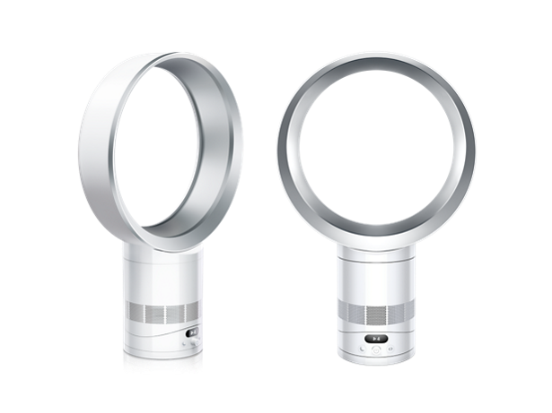 Ein Dyson Cool™ CF1 Ventilator in Weiß/Silber.