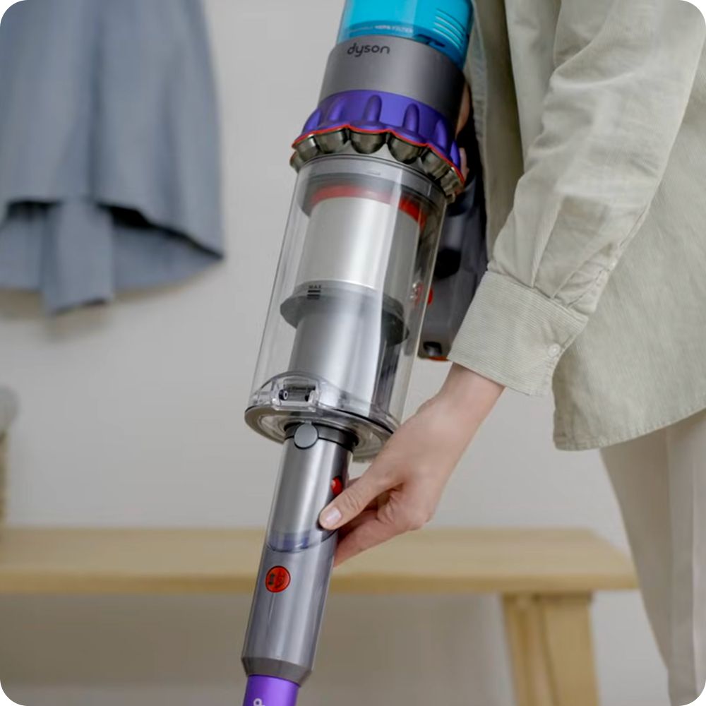 The wand is attached to the Dyson Gen5detect cordless vacuum.