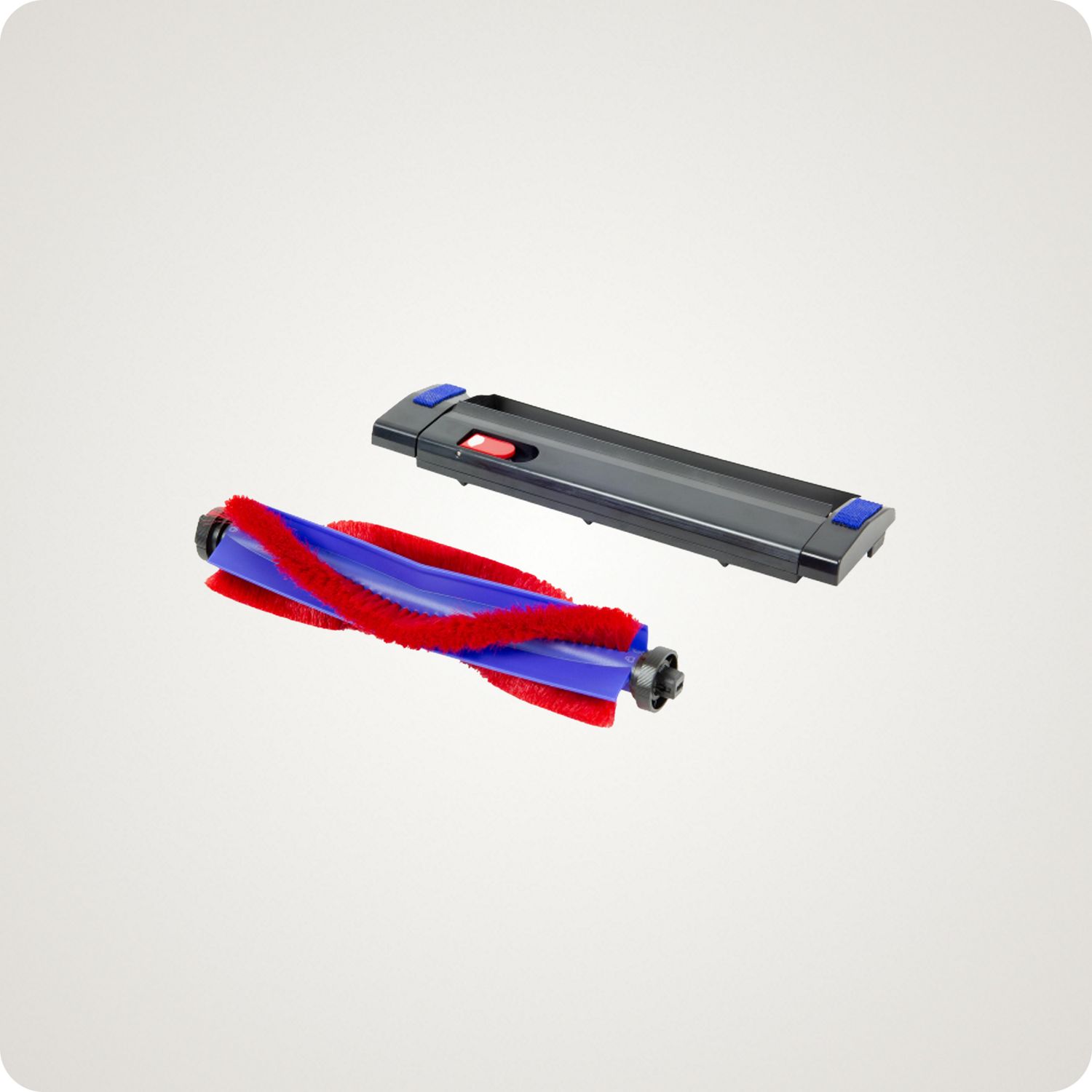 Replacement brush bar for a Dyson robot vacuum.