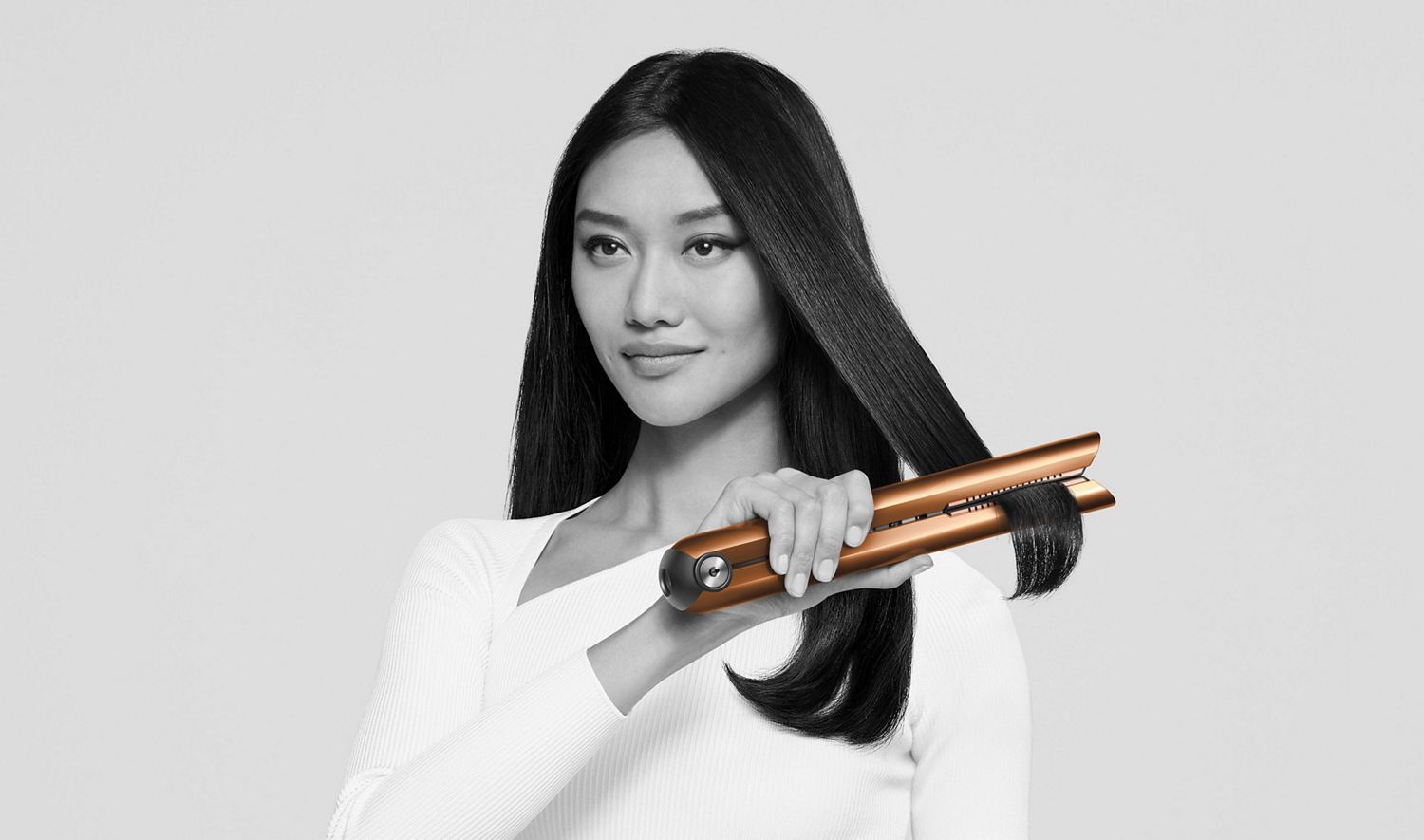 How to straighten hair with the Dyson Corrale hair straightener