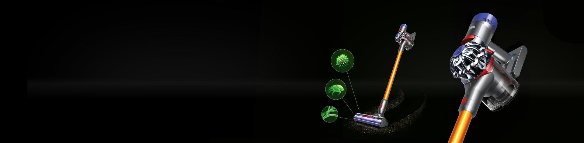 V8 Dyson cord-free vacuum cleaners