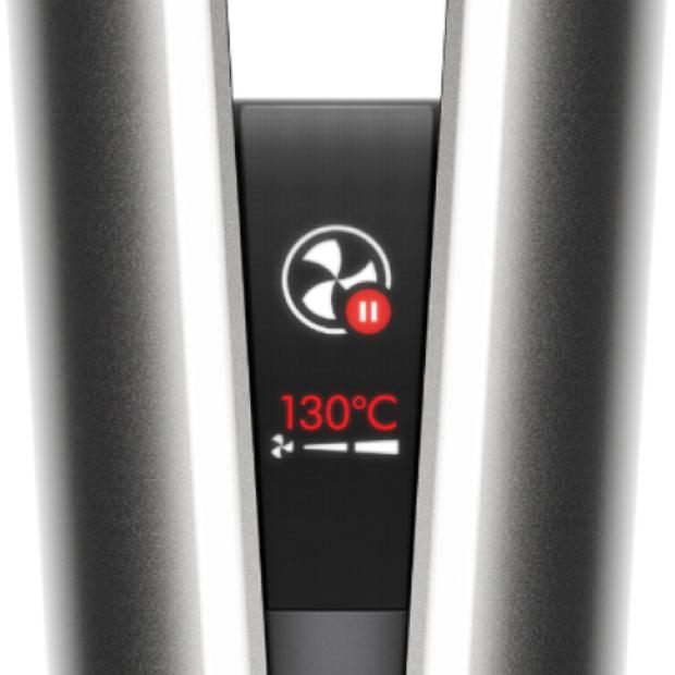 Close-up of the LCD screen.