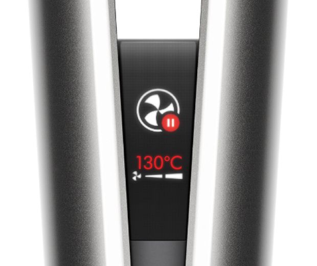 Close-up of the LCD screen.