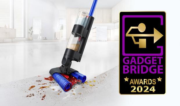 The Dyson WashG1 Wet Floor Cleaner is named the Best Home Improvement Device of the Year at the Gadget Bridge Awards 2024!