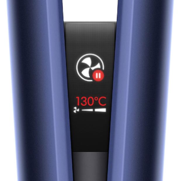 Close-up of the LCD screen.