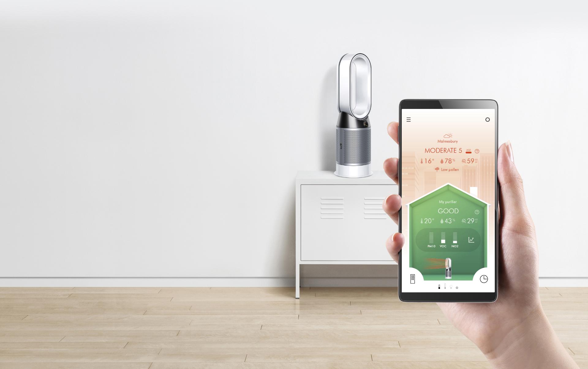 Remotely control Dyson air purifiers and monitor indoor air quality with Dyson Link App