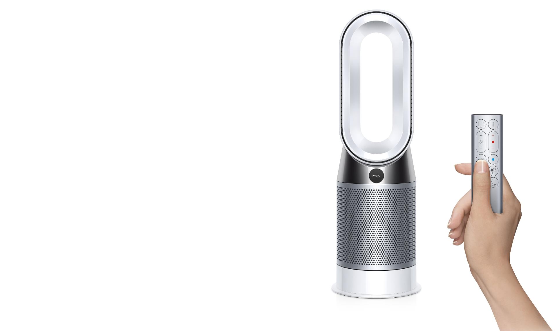 Dyson Pure Hot + Cool Air Purifier and Heater in Auto mode automatically adjusts speed and airflow 