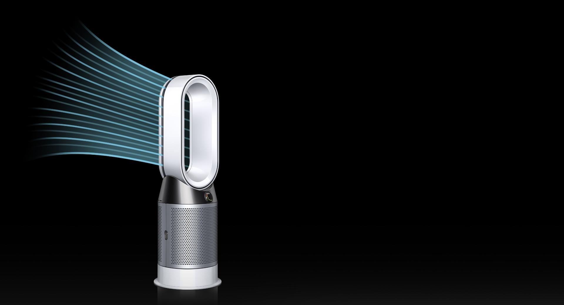 Dyson Pure Hot + Cool air purifier and heater working in Diffused Mode