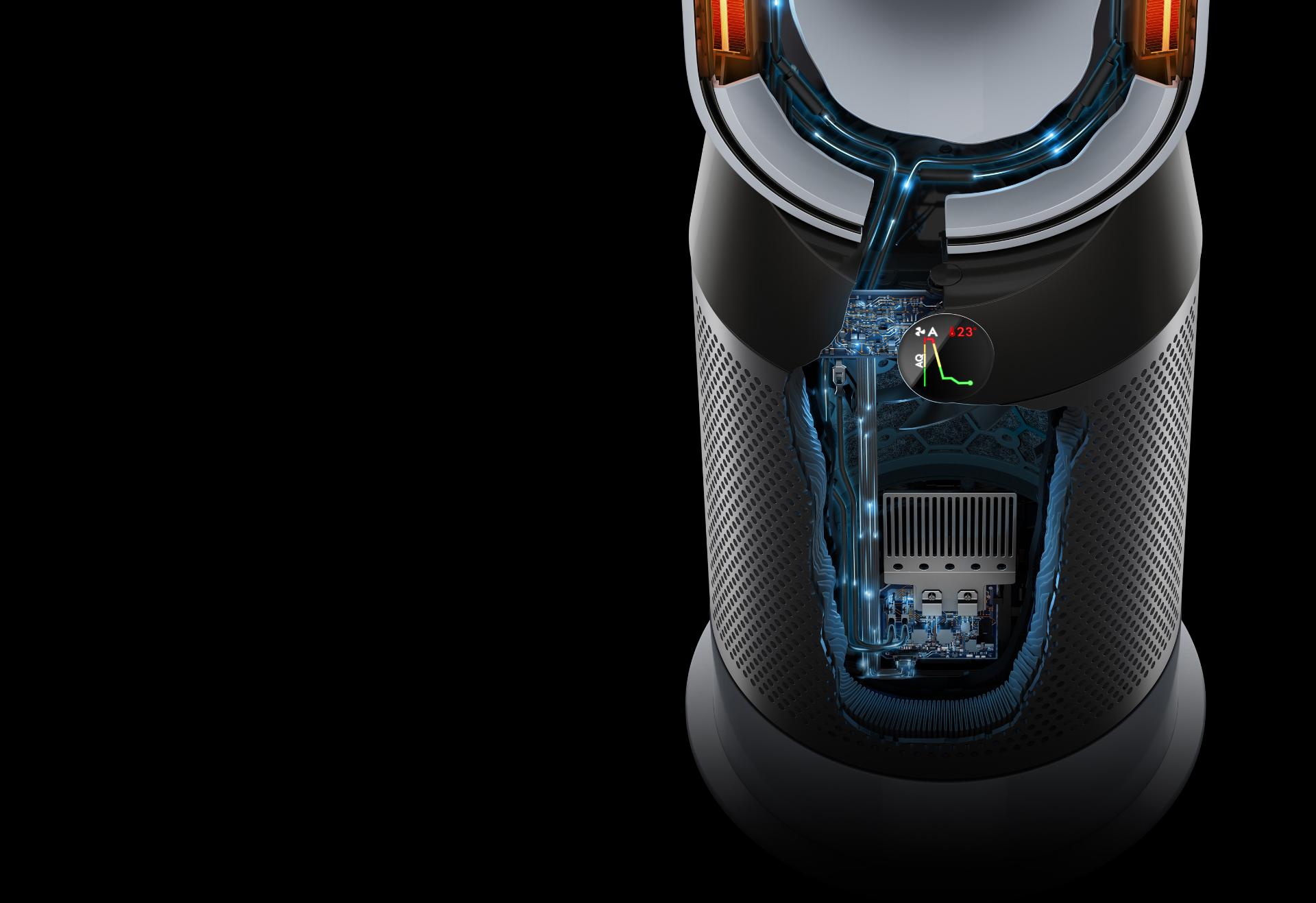 Looking inside the Dyson Pure Hot+Cool purifier fan heater