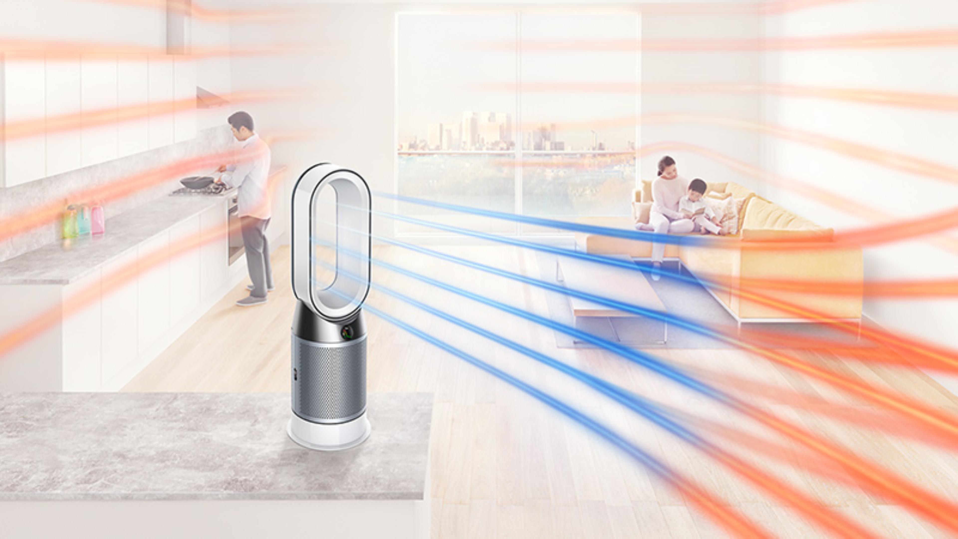 Dyson Pure Hot+Cool čistička vzduchu s teplovzdušným ventilátorem cirkulující vzduch místností