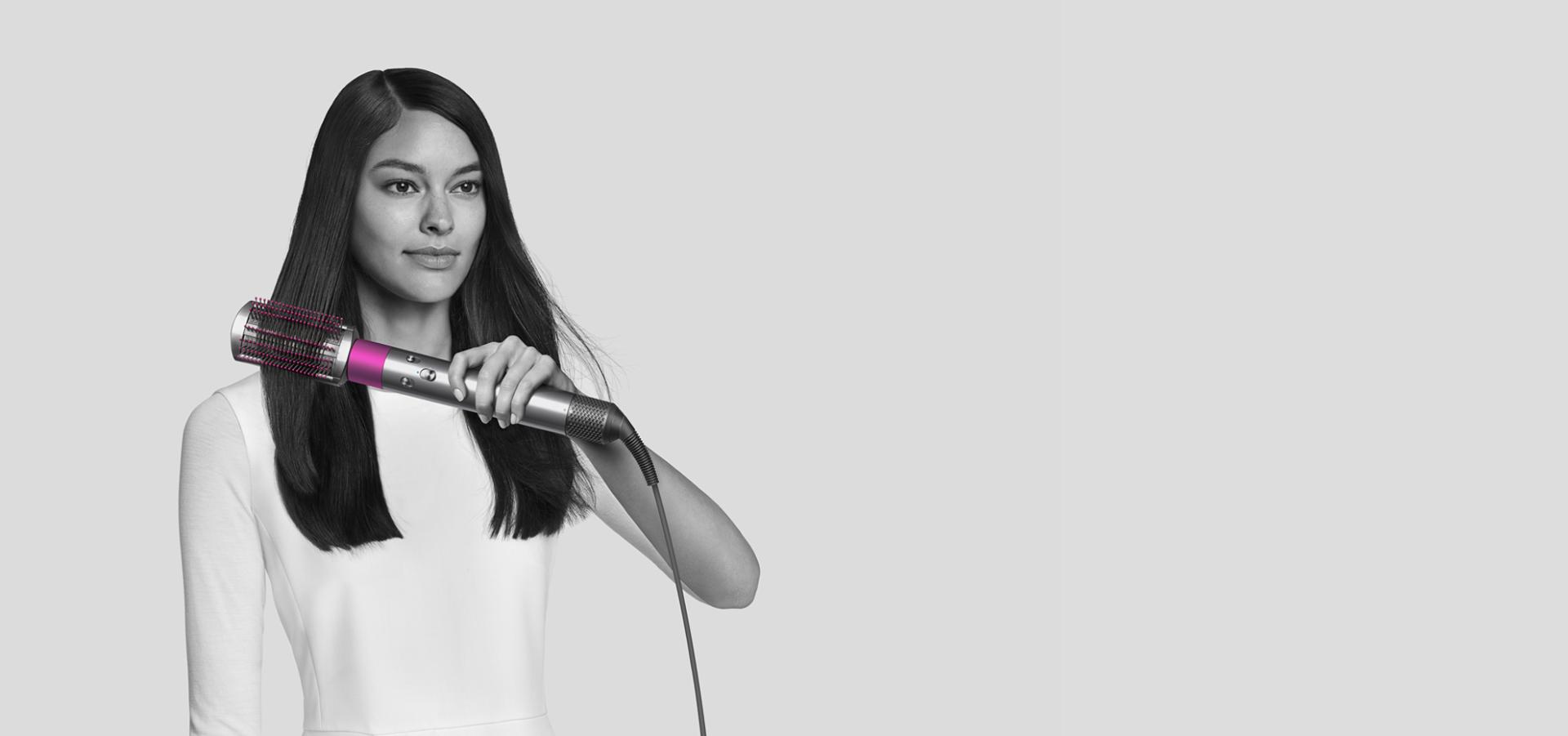 Woman using the Soft smoothing brush.