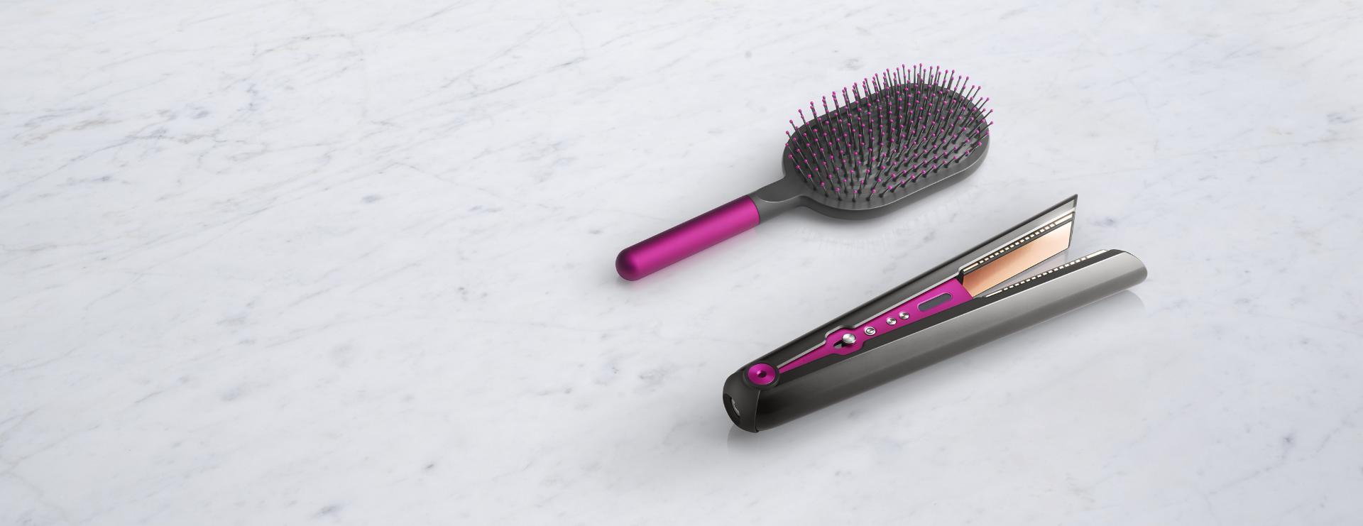 Dyson Corrale straightener with Paddle brush