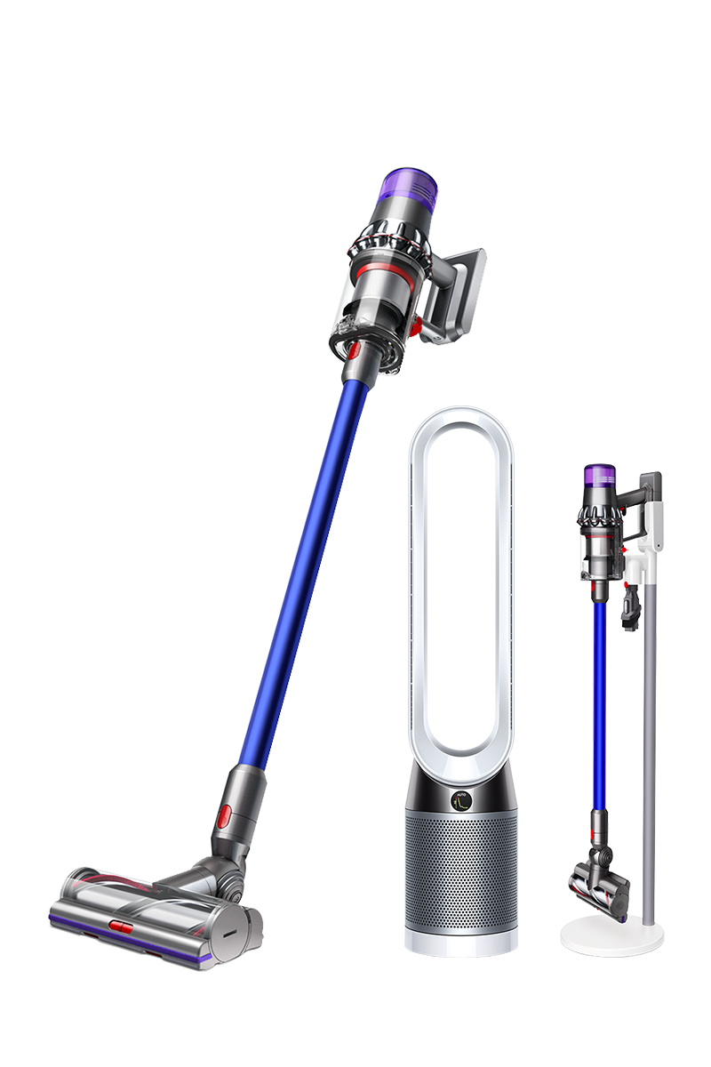 Dyson V11 Absolute Pro (Nickel/Blue) with floor Dok + Dyson Pure Cool™ Advanced Technology Tower (White/Silver)