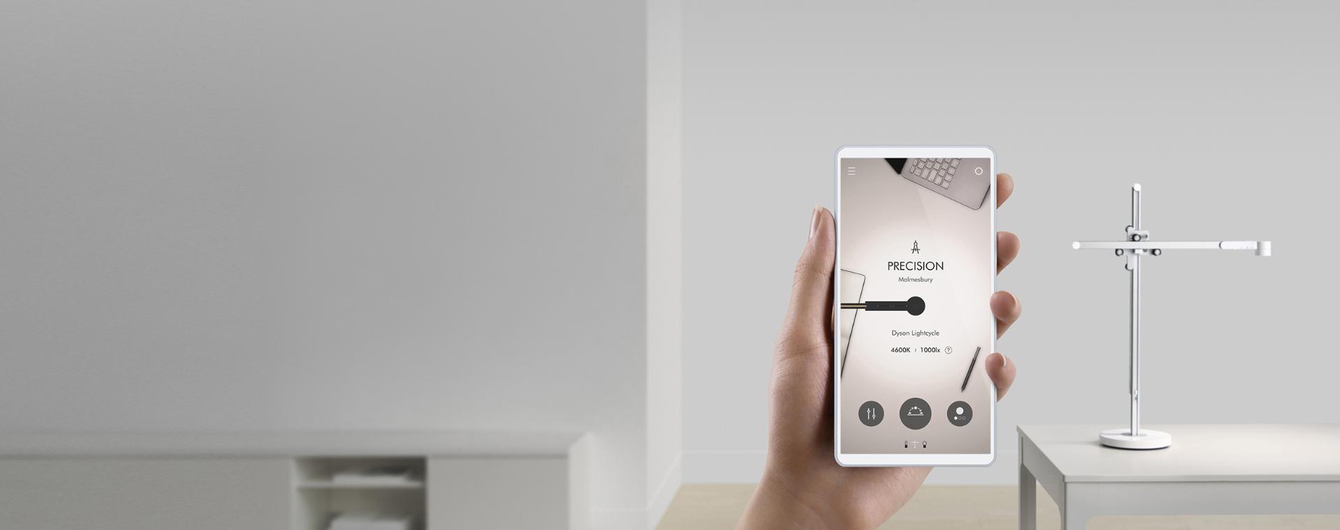 A smartphone screen with the Dyson Link app
