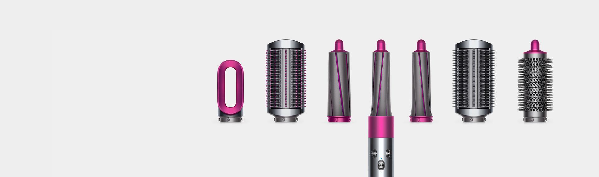 Model with Dyson Airwrap™ hair styler