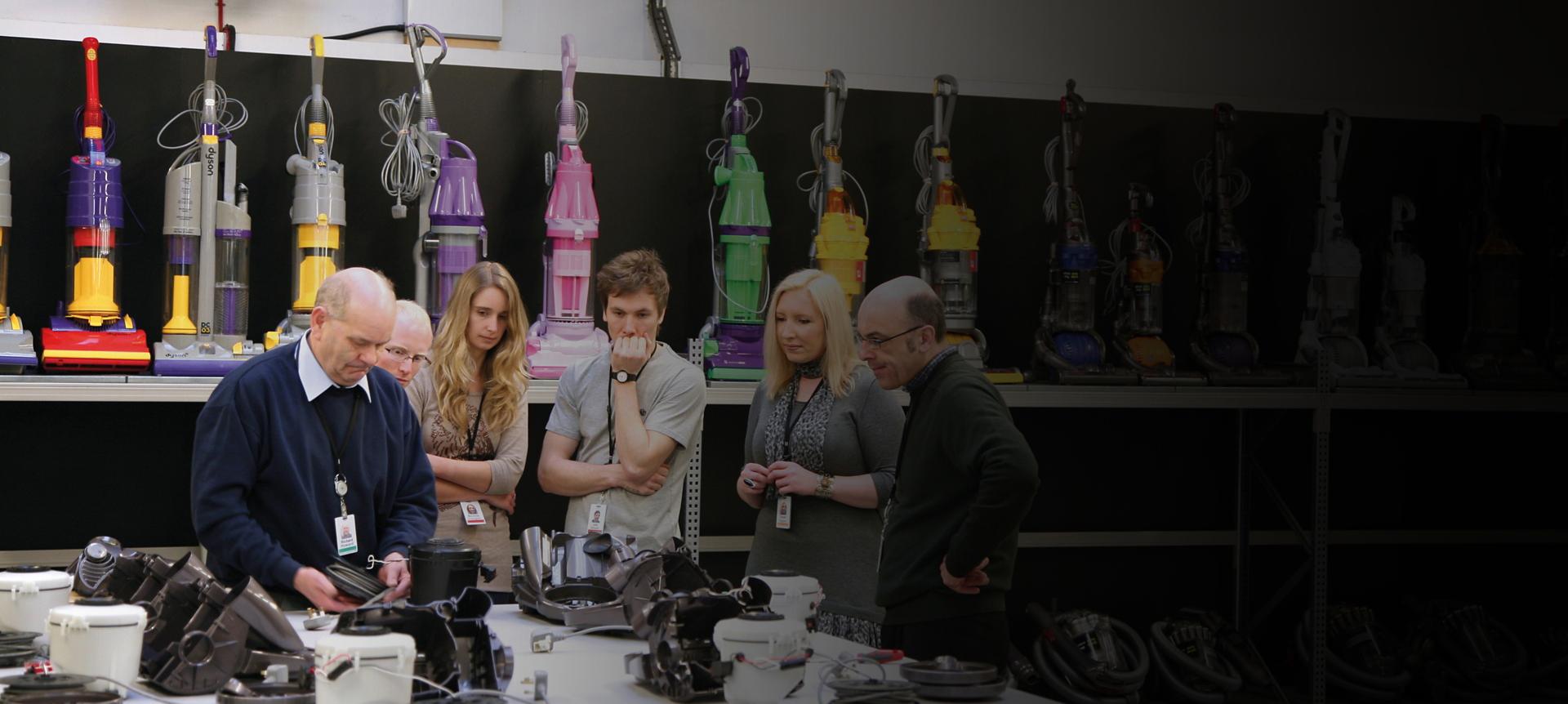 Dyson employees learning about our technology