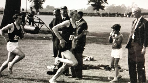 James Dyson taking part in a running race