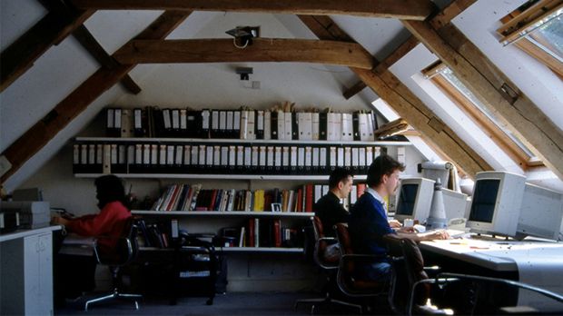 Interior view of the office in The Coach House