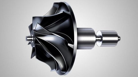 Side view of a first generation Dyson digital motor
