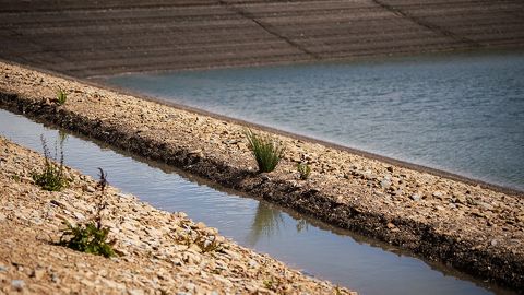 Cropped image view of the reservoir at Nocton