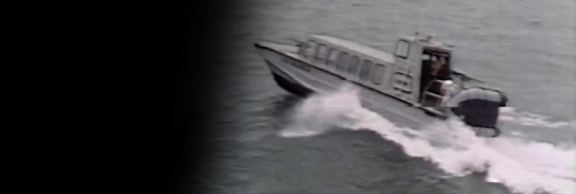 The Rotork Sea Truck out on the water