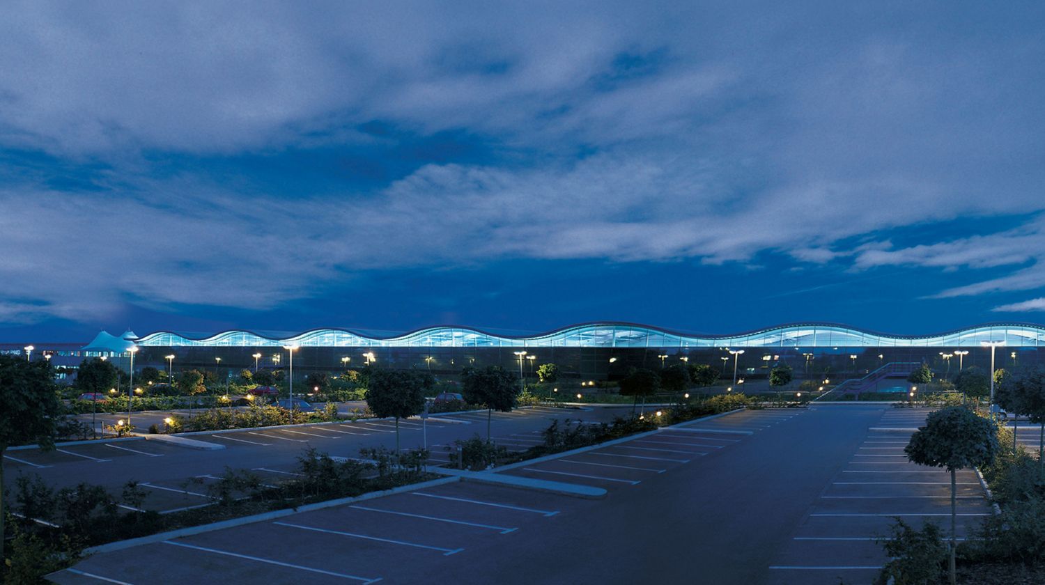 The wavy roofed main building in Malmesbury.